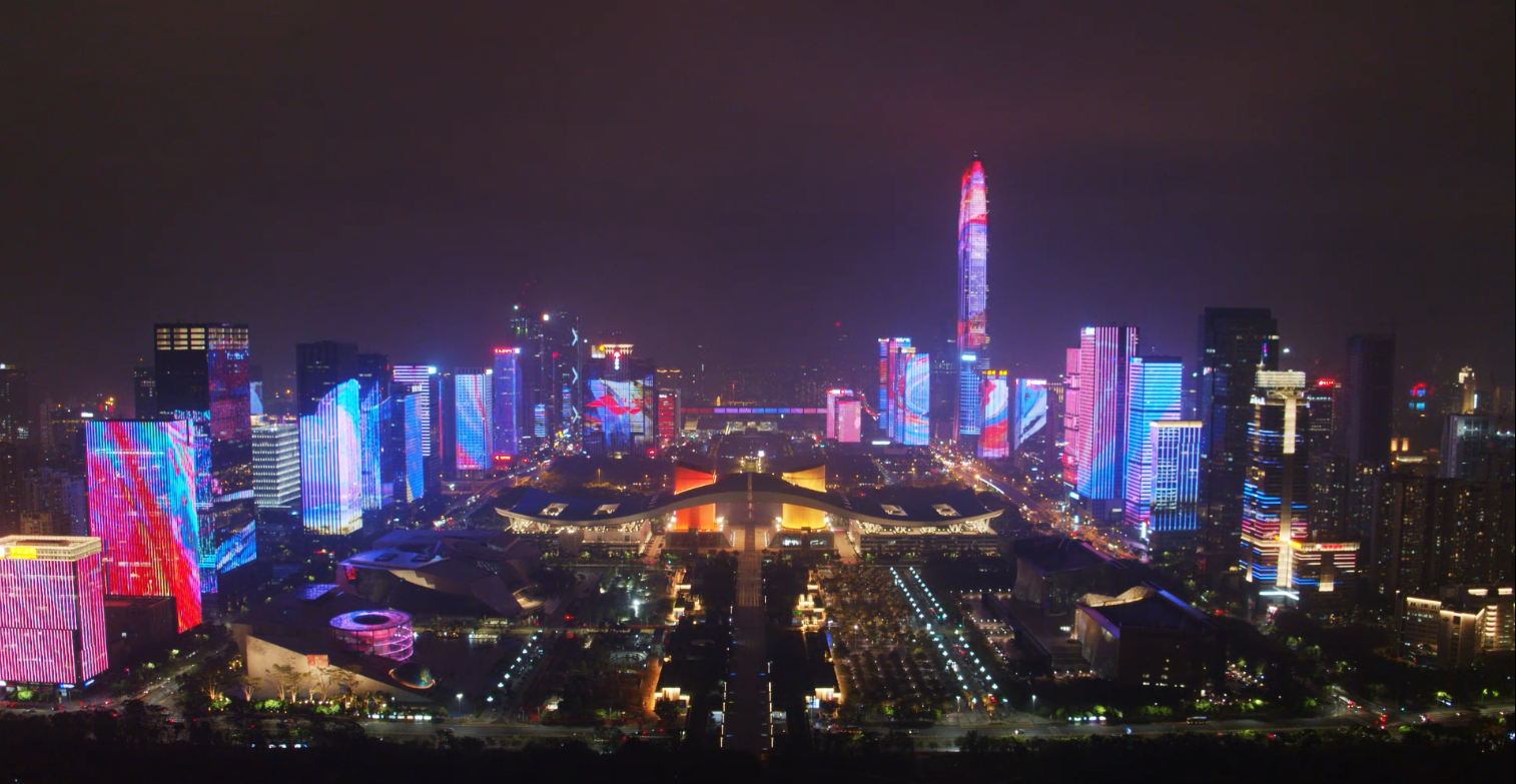 深圳福田中心区城市灯光秀